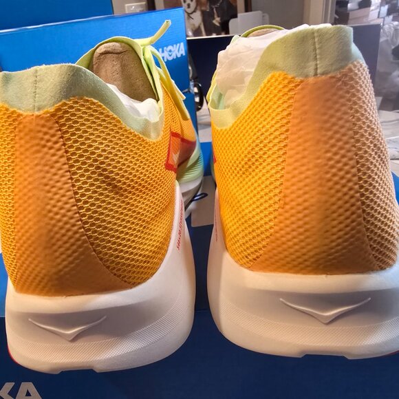 Hoka Cielo Road Orange Yellow Mustard 1143490-SYJ Men's Size 13 Running Shoe NEW - Picture 7 of 15